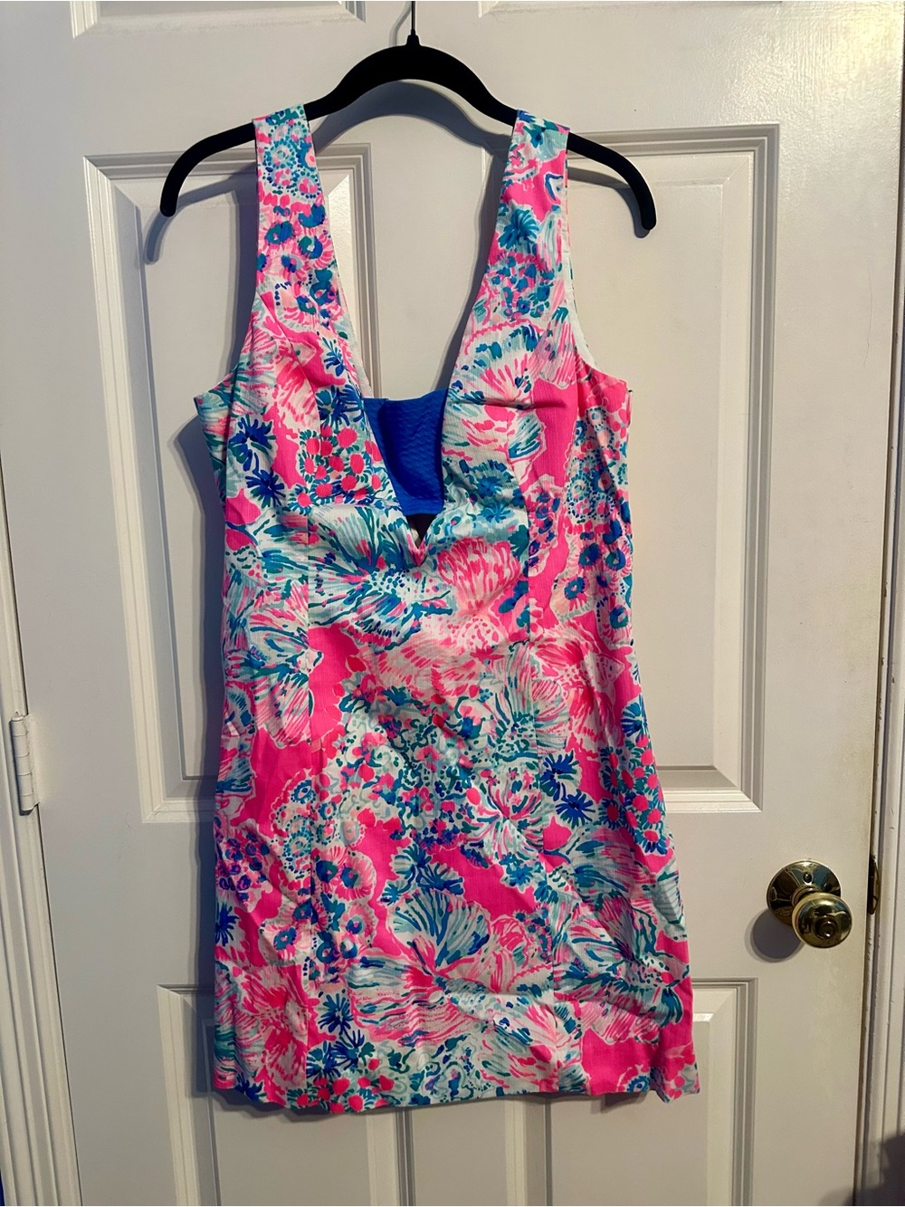 LILLY PULITZER CASSA SHIFT DRESS IN TIKI PINK - SIZE 8